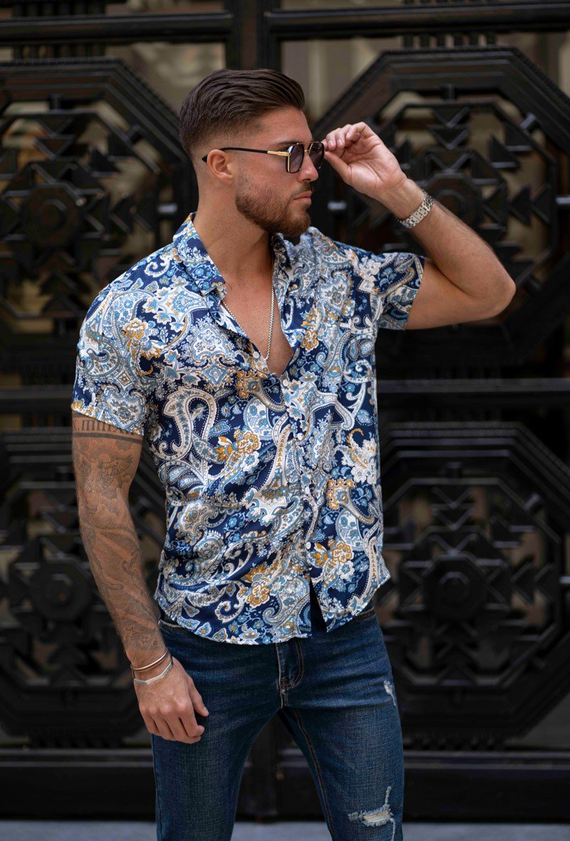 Chemise décontractée à motif fleuri - Frilivin