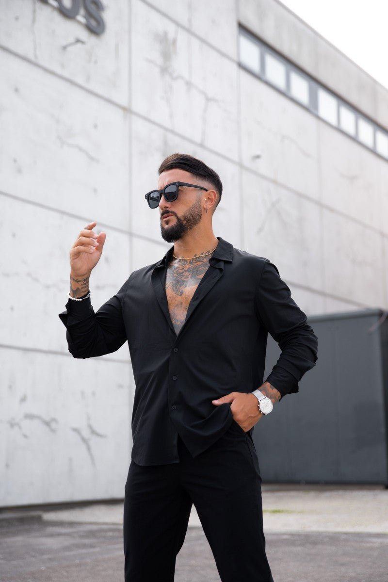 Chemise manche longue uni - Frilivin