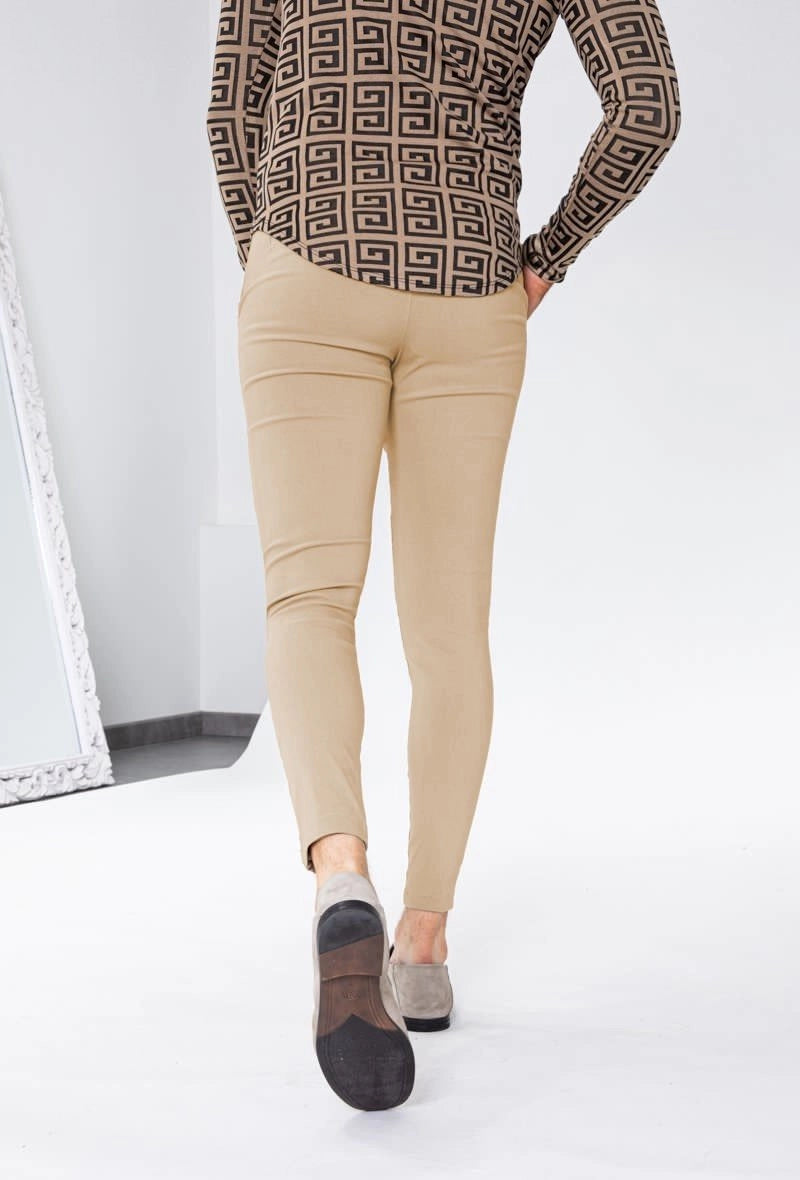 Trendy plain chino pants