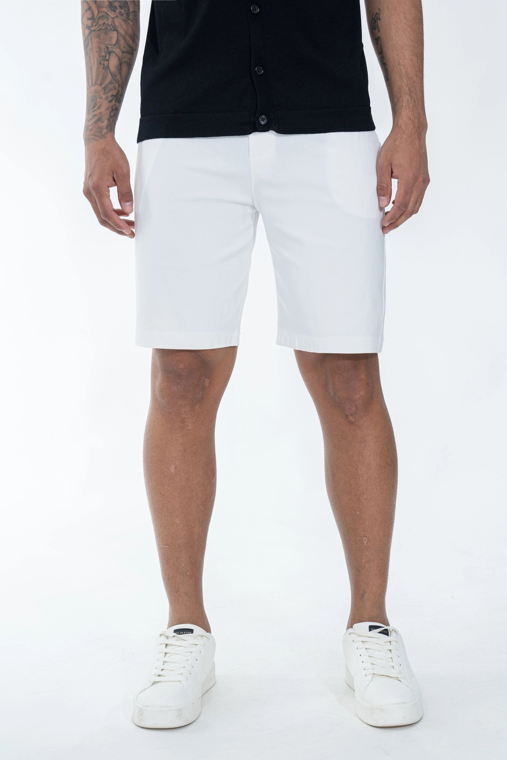 Plain chino shorts