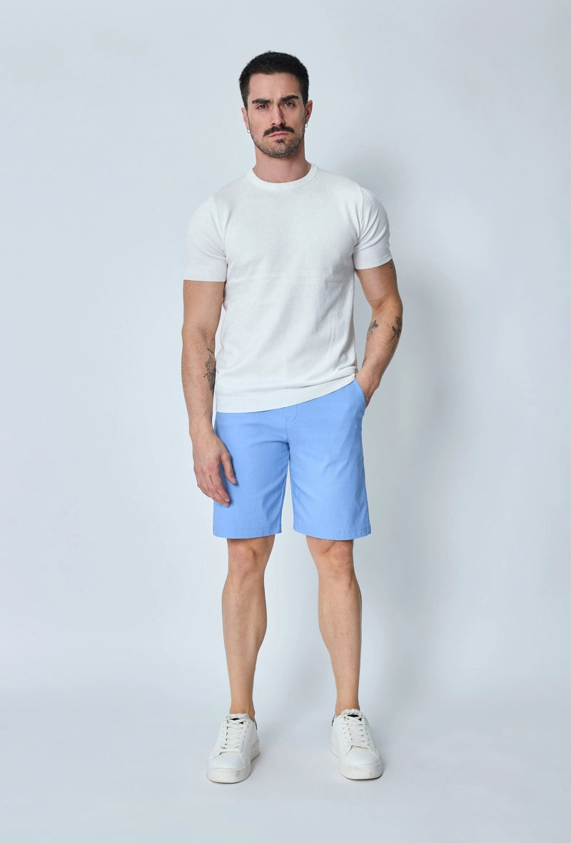 Plain chino shorts