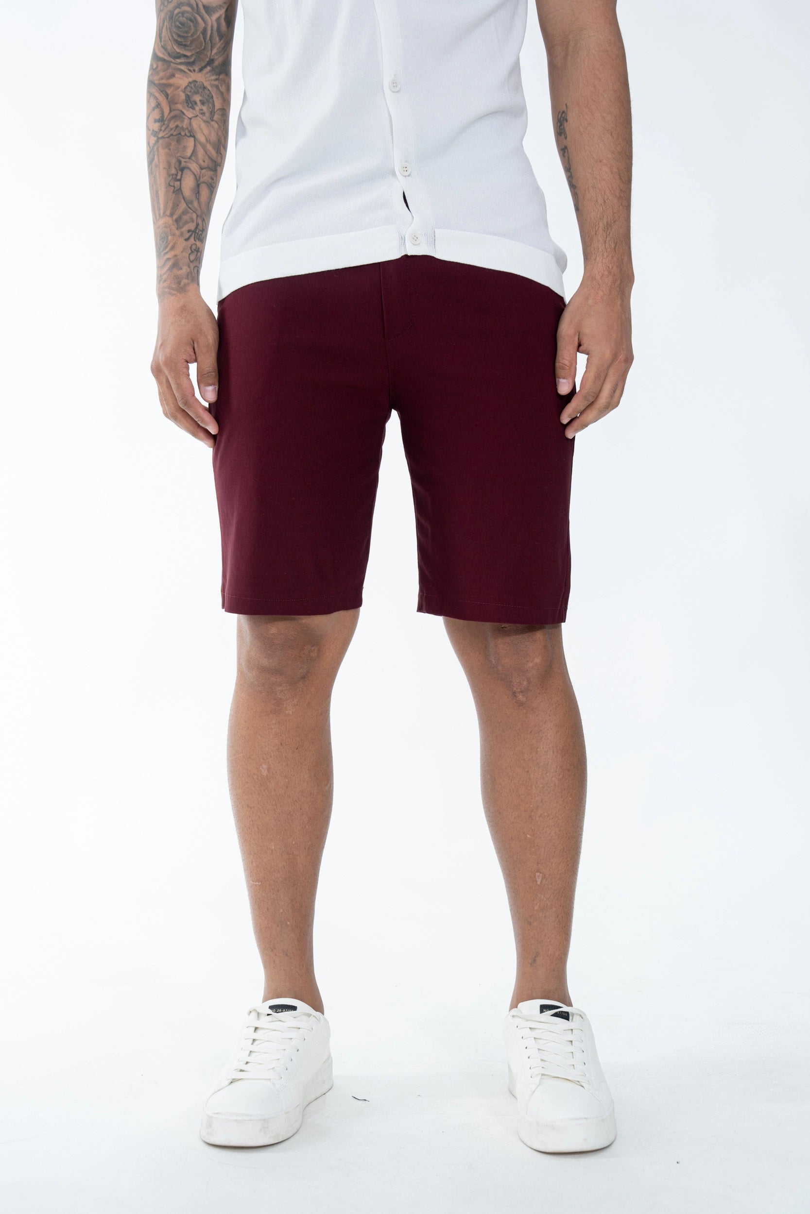 Plain chino shorts