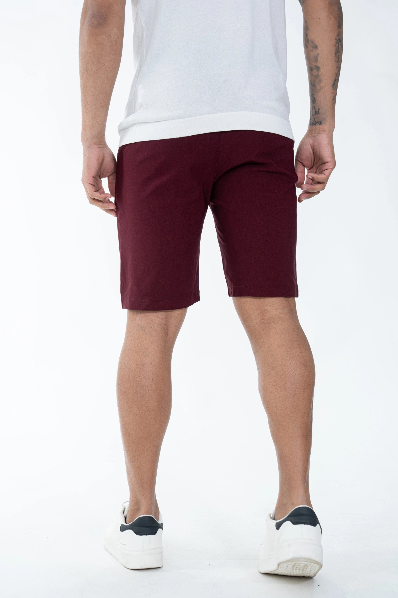 Plain chino shorts