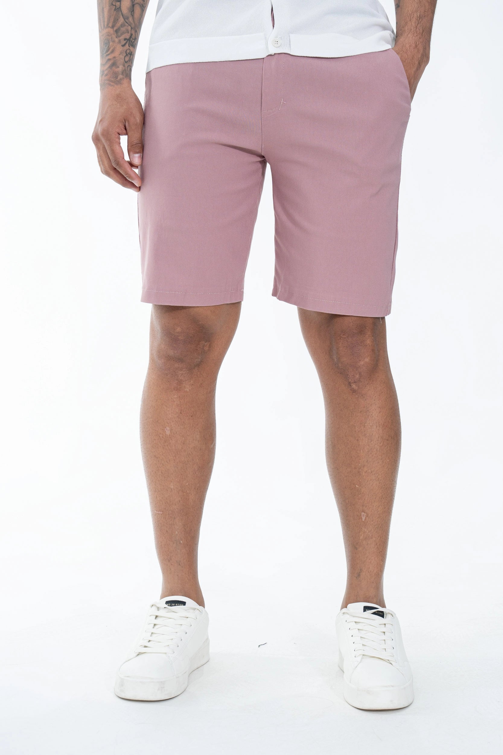 Plain chino shorts