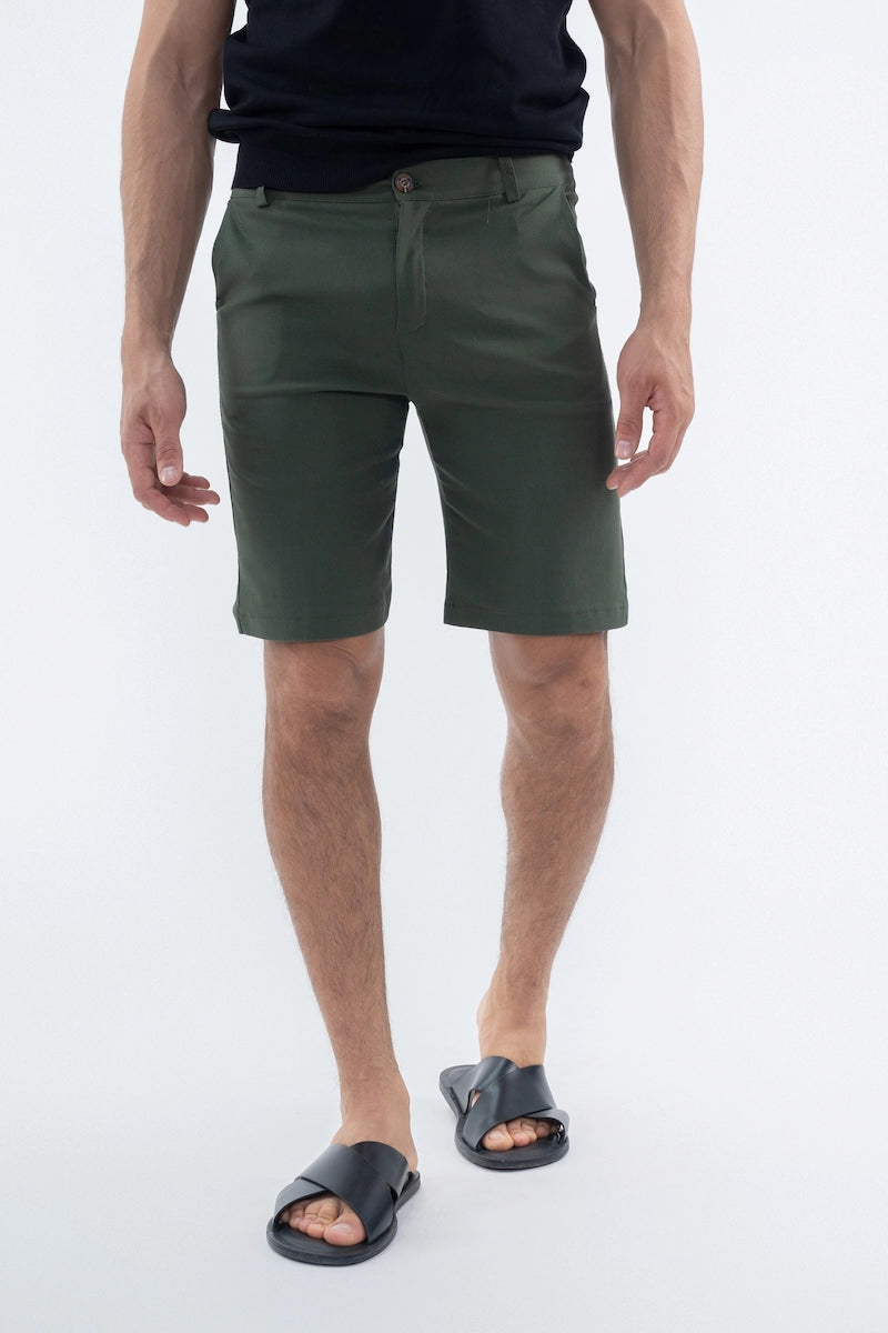 Plain chino shorts