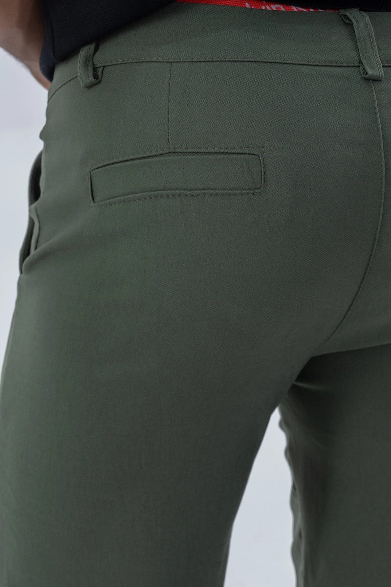 Plain chino shorts