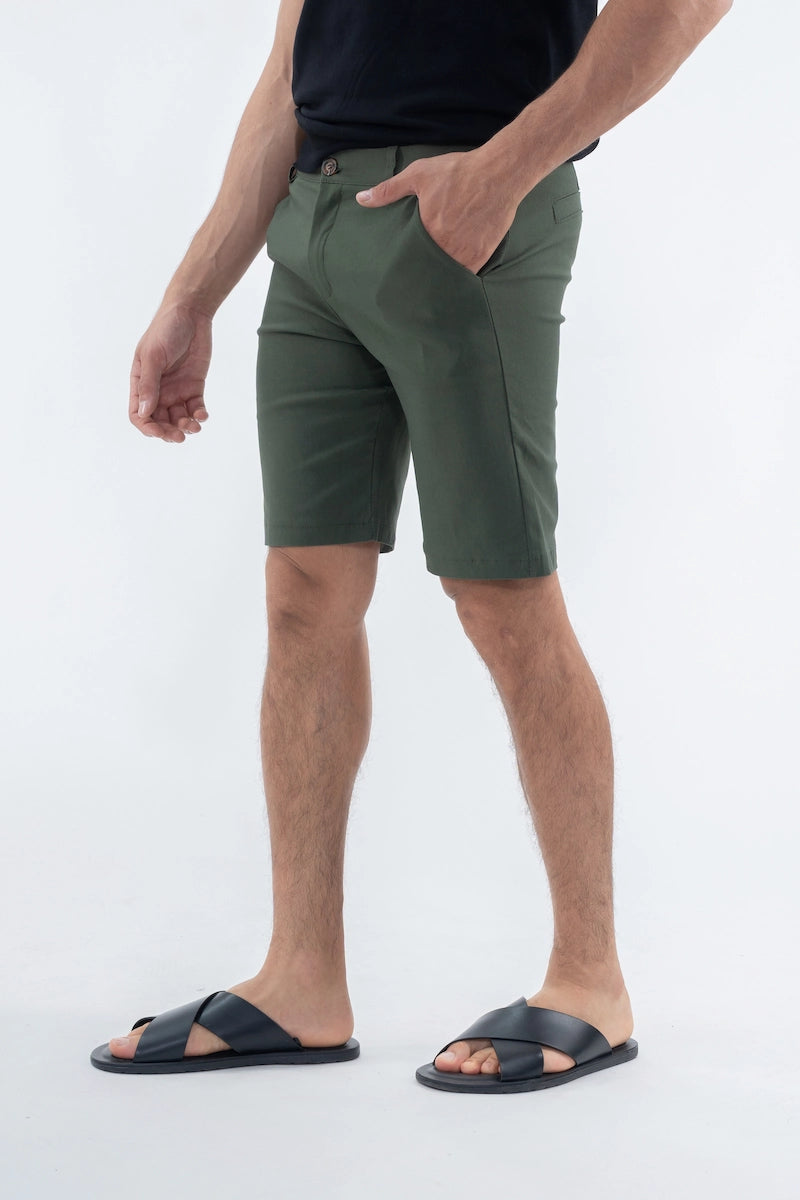 Plain chino shorts