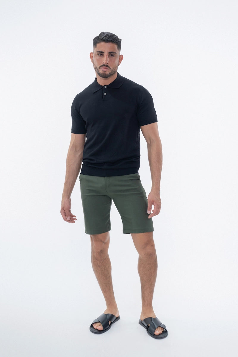 Plain chino shorts