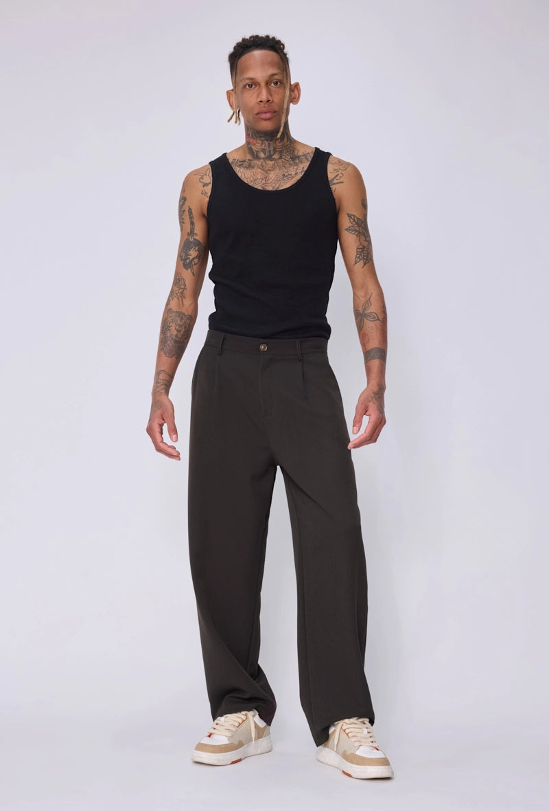 Pantalon large à pinces