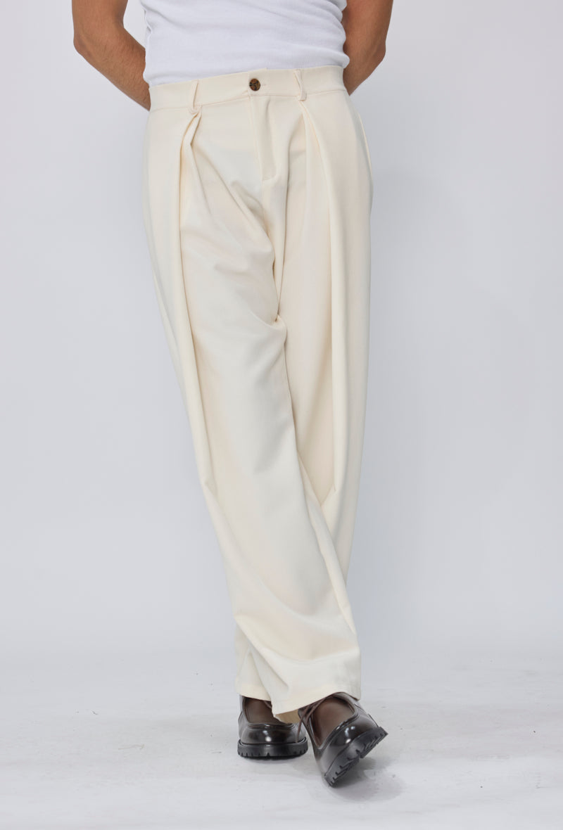 Pantalon à plis élégant