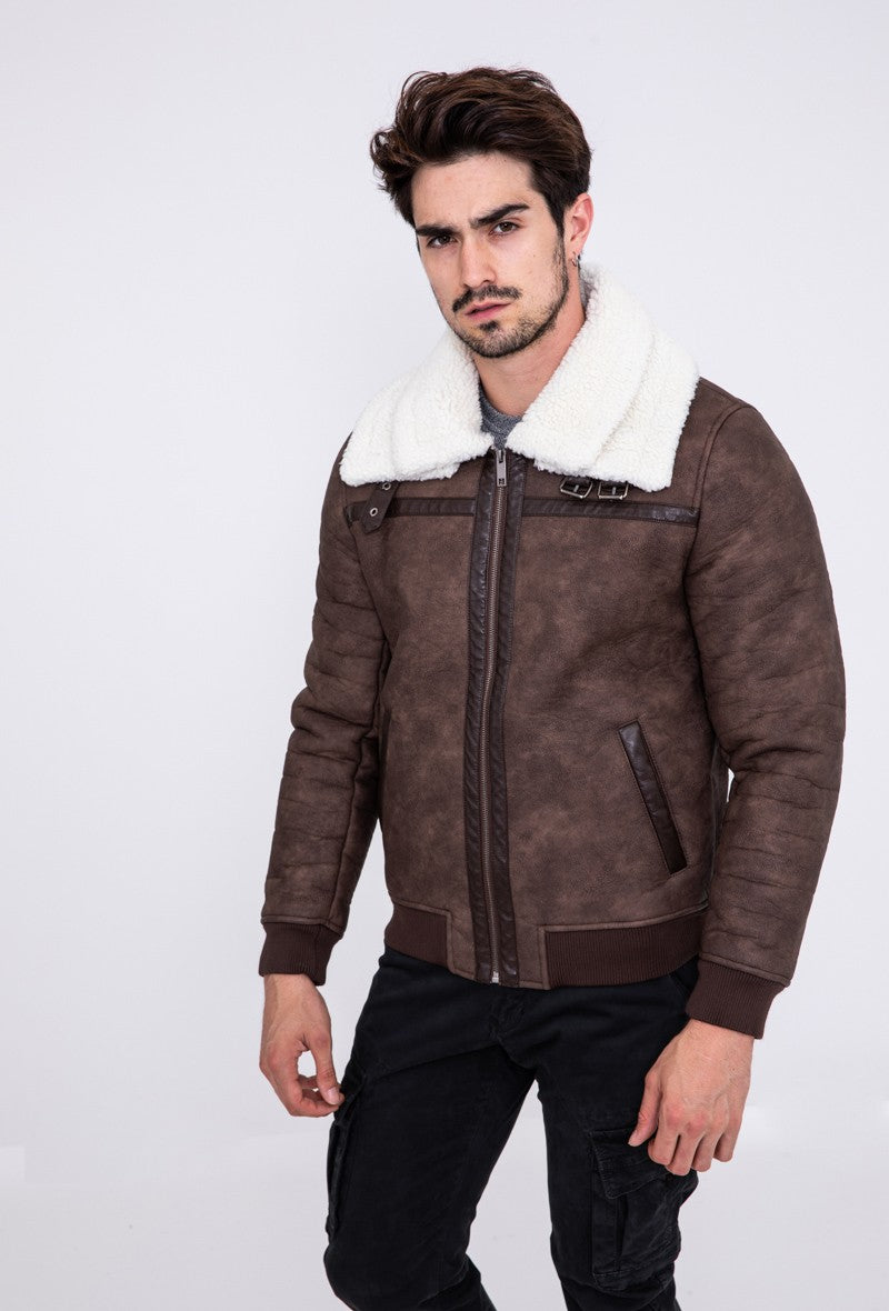 Veste col mouton - Frilivin