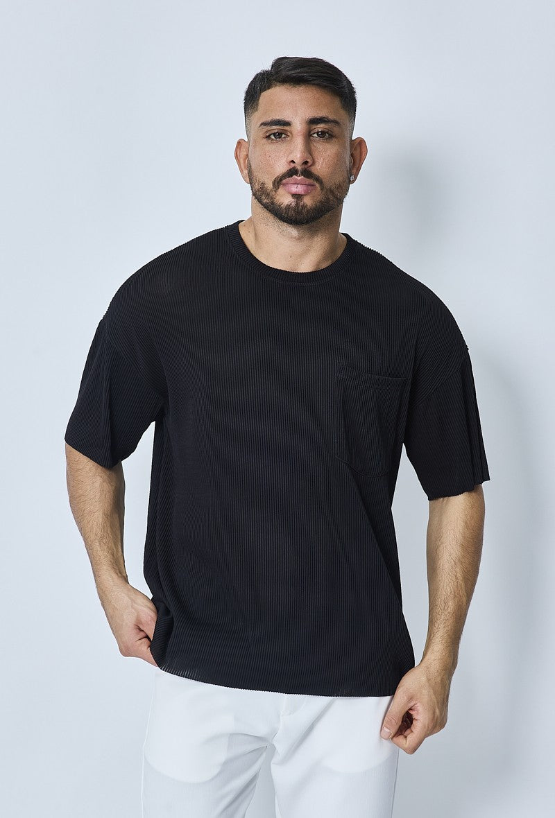 T-shirt oversize plissé - Frilivin