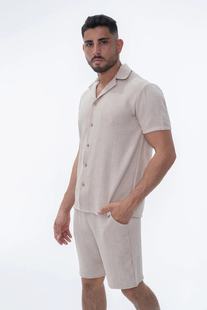 Ensemble uni chemise short