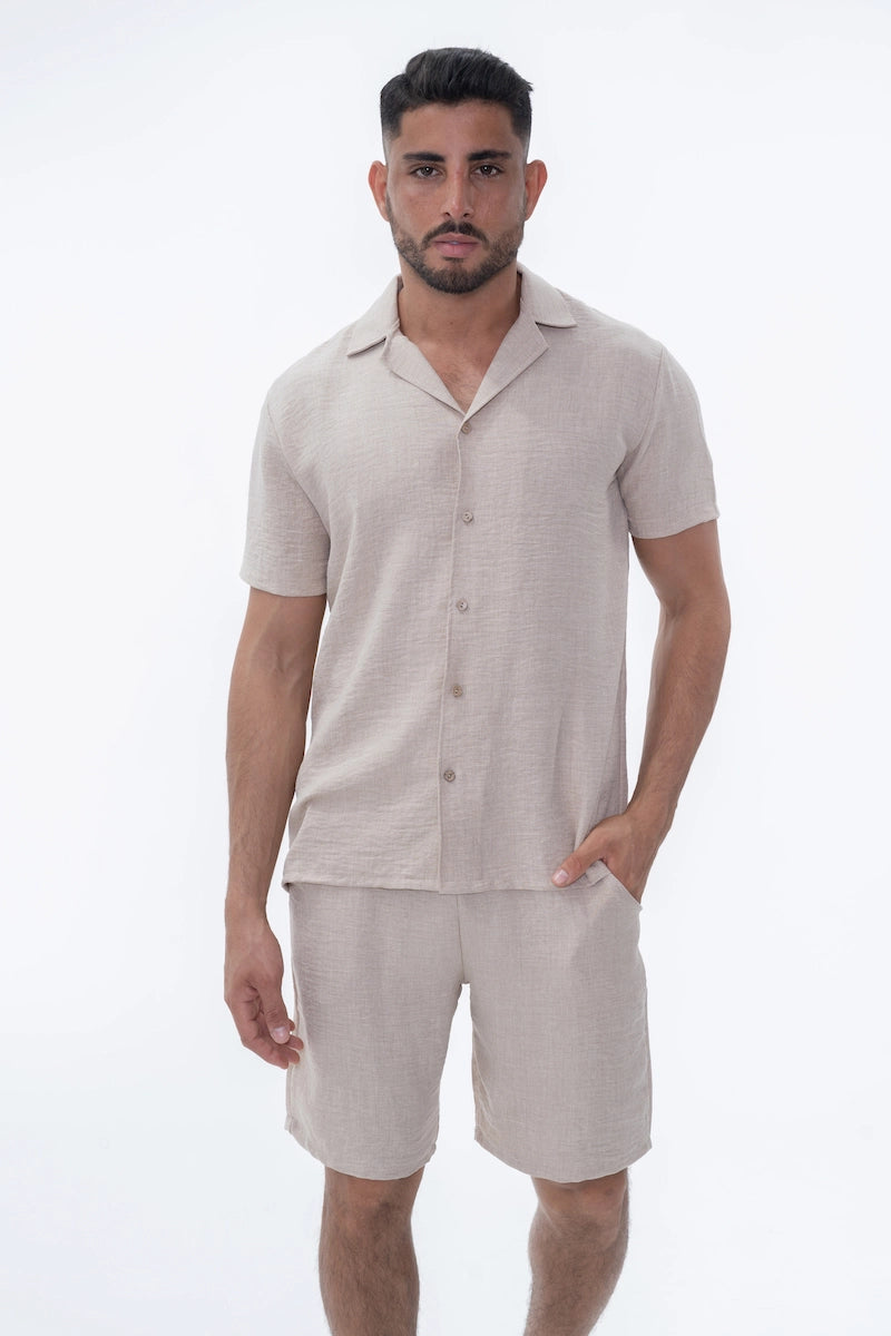 Ensemble uni chemise short