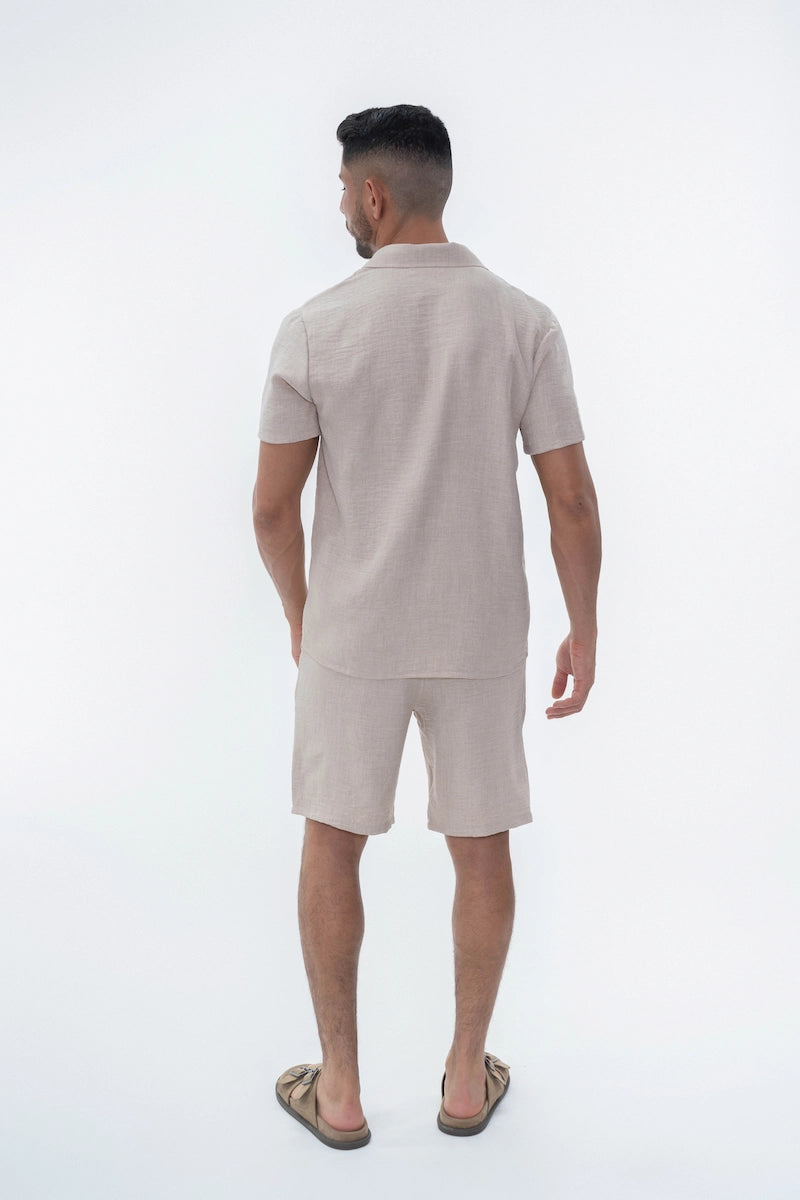 Ensemble uni chemise short