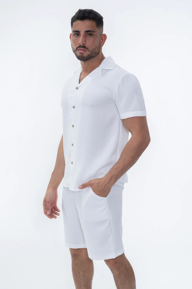 Ensemble uni chemise short