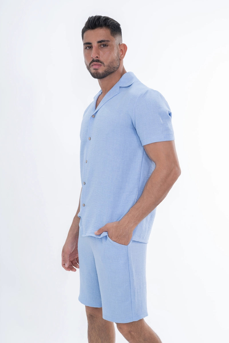 Ensemble uni chemise short