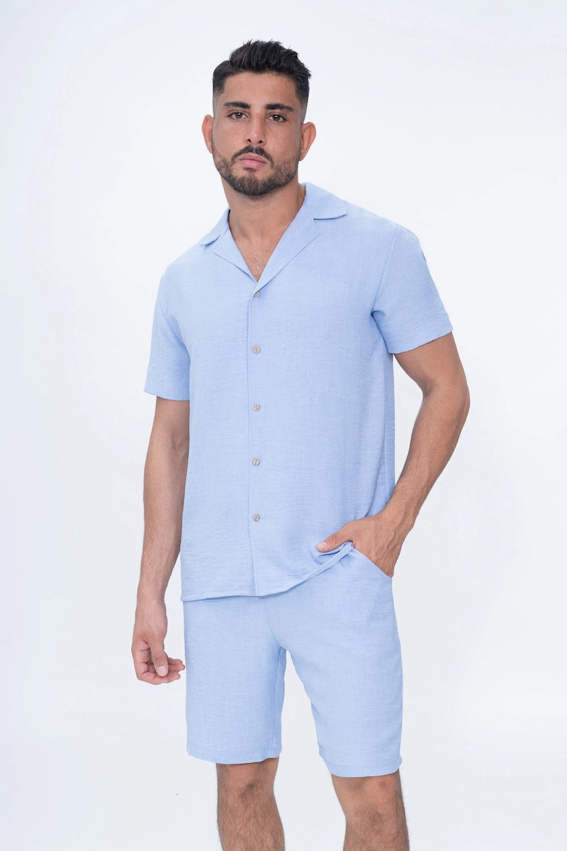 Ensemble uni chemise short