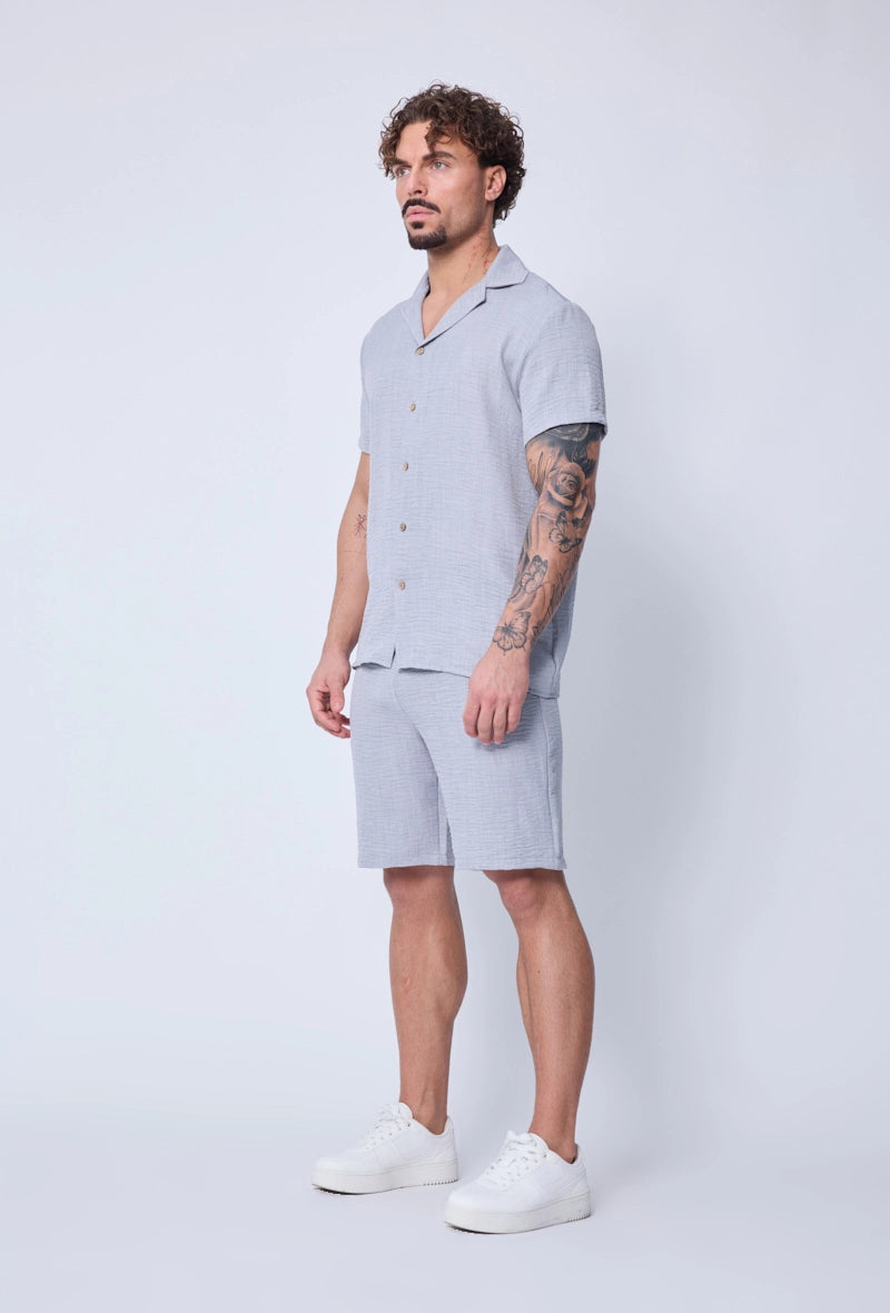 Ensemble uni chemise short