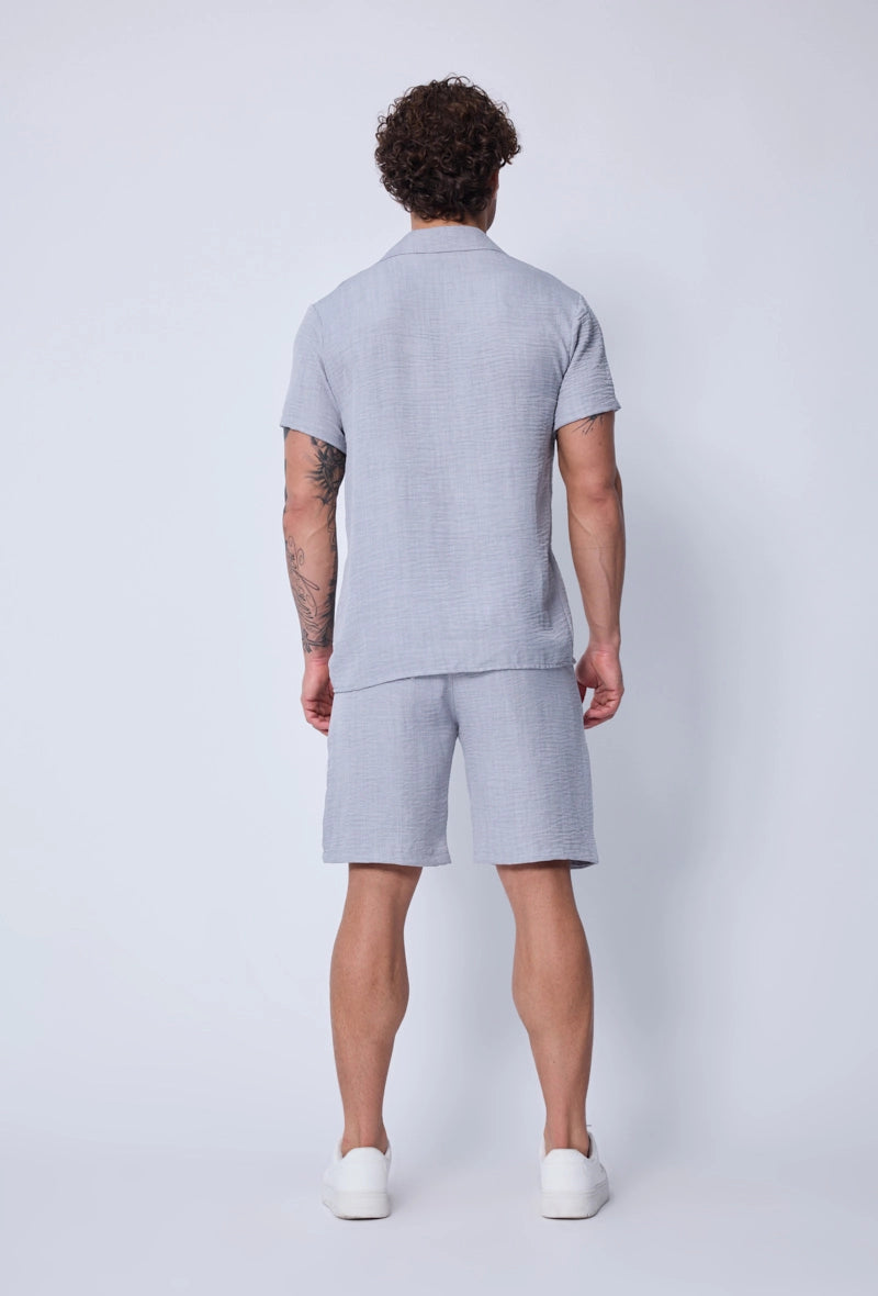 Ensemble uni chemise short