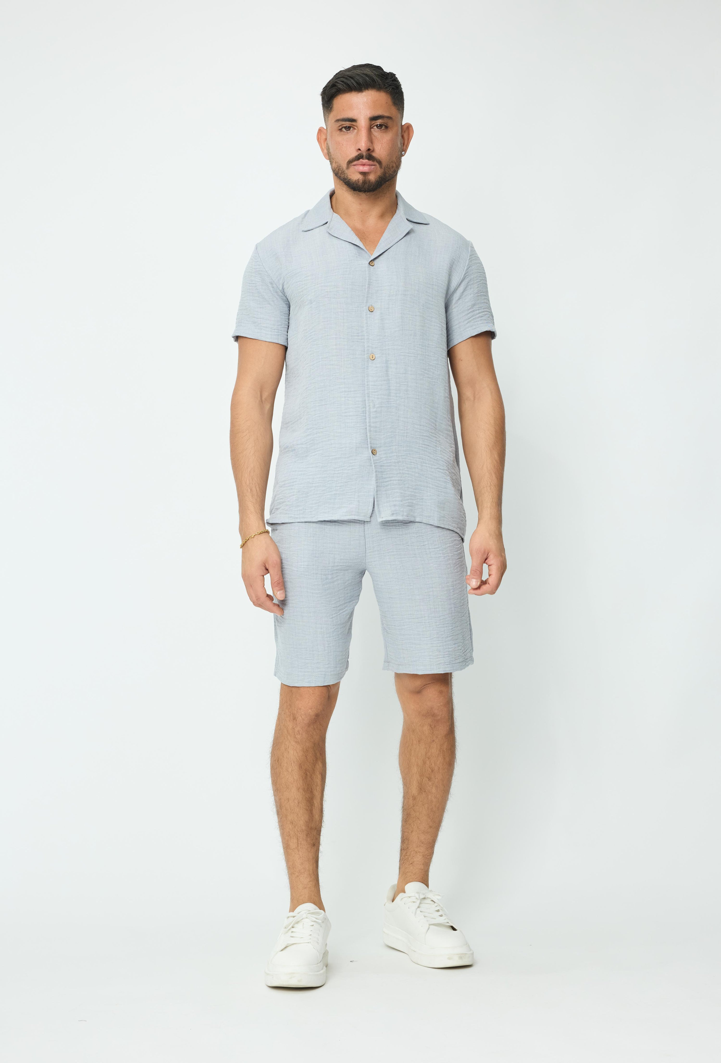 Ensemble uni chemise short