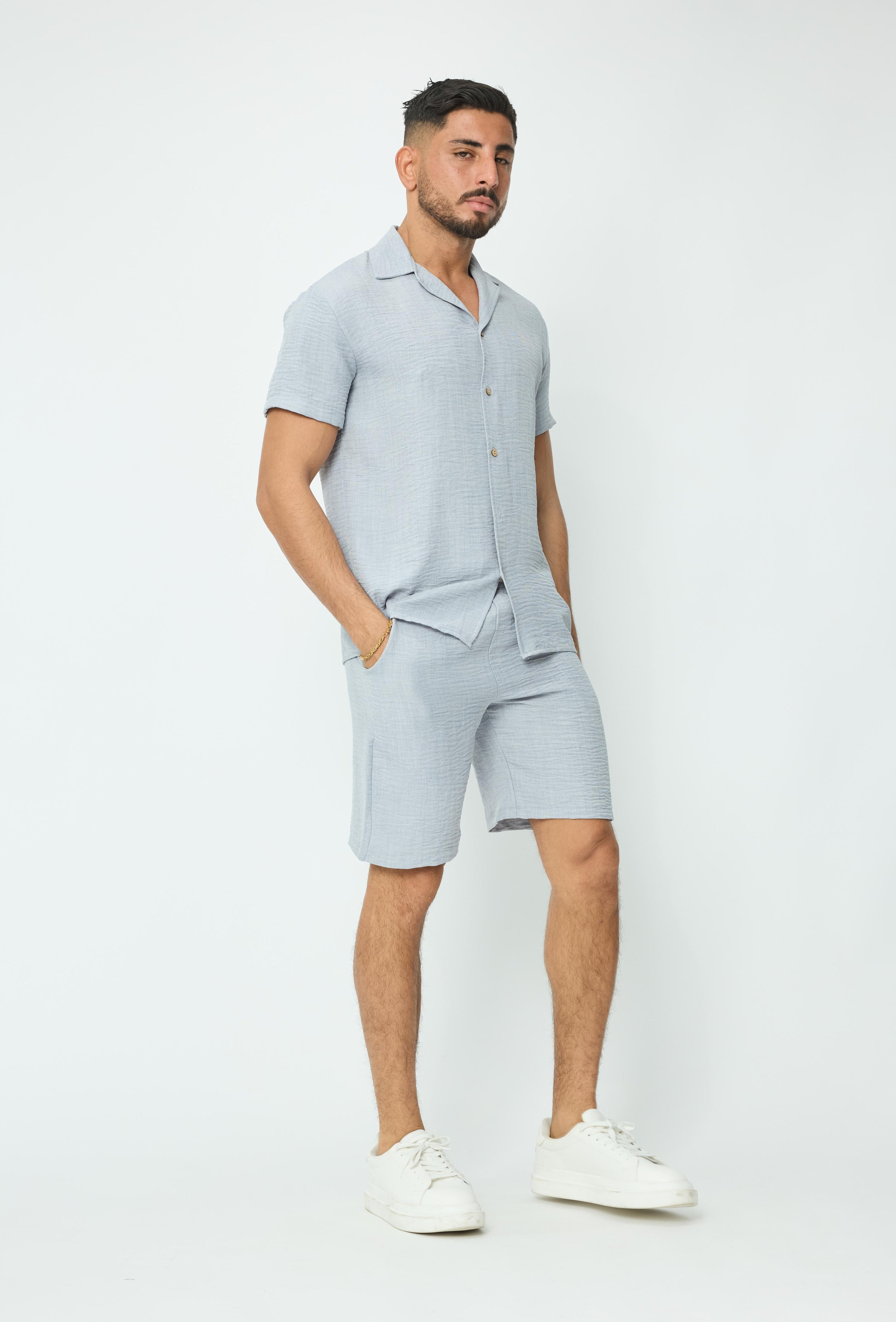 Ensemble uni chemise short