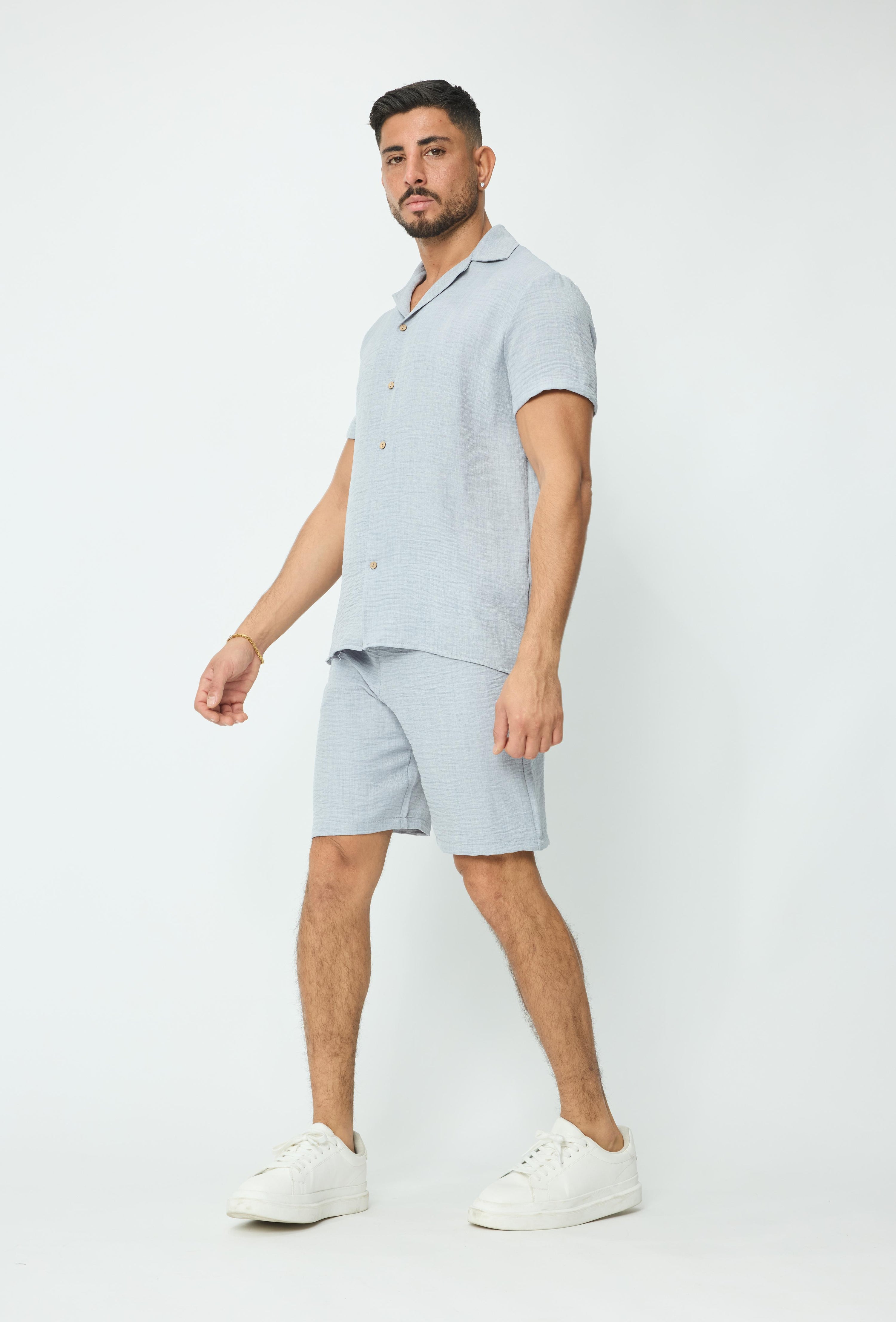 Ensemble uni chemise short