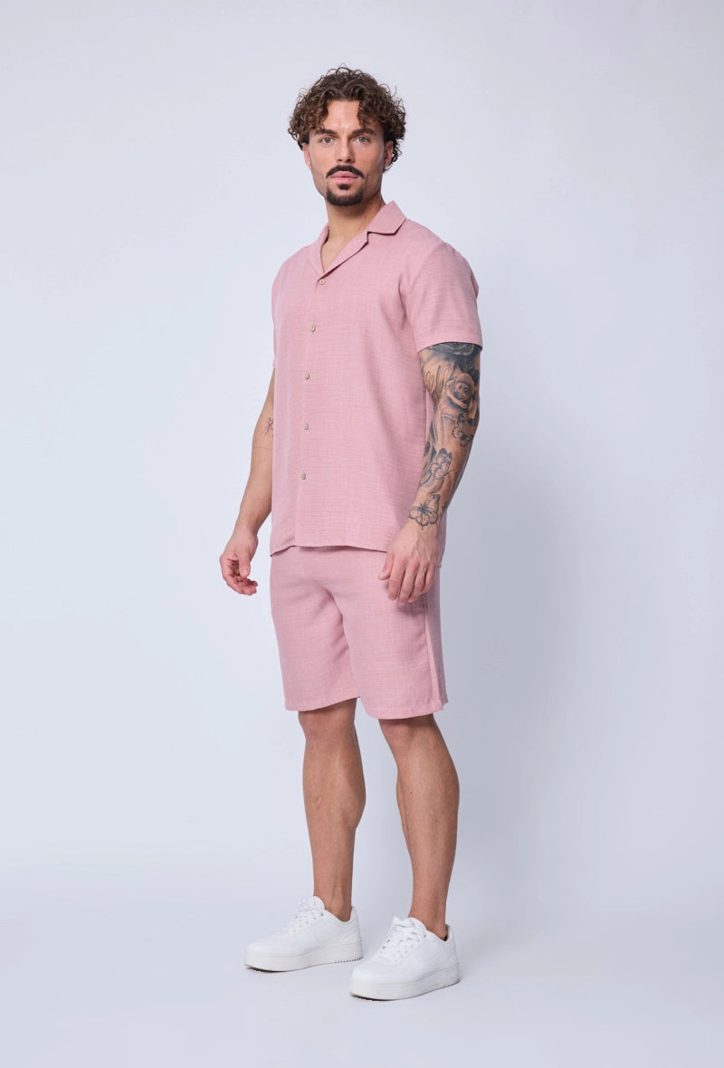 Ensemble uni chemise short