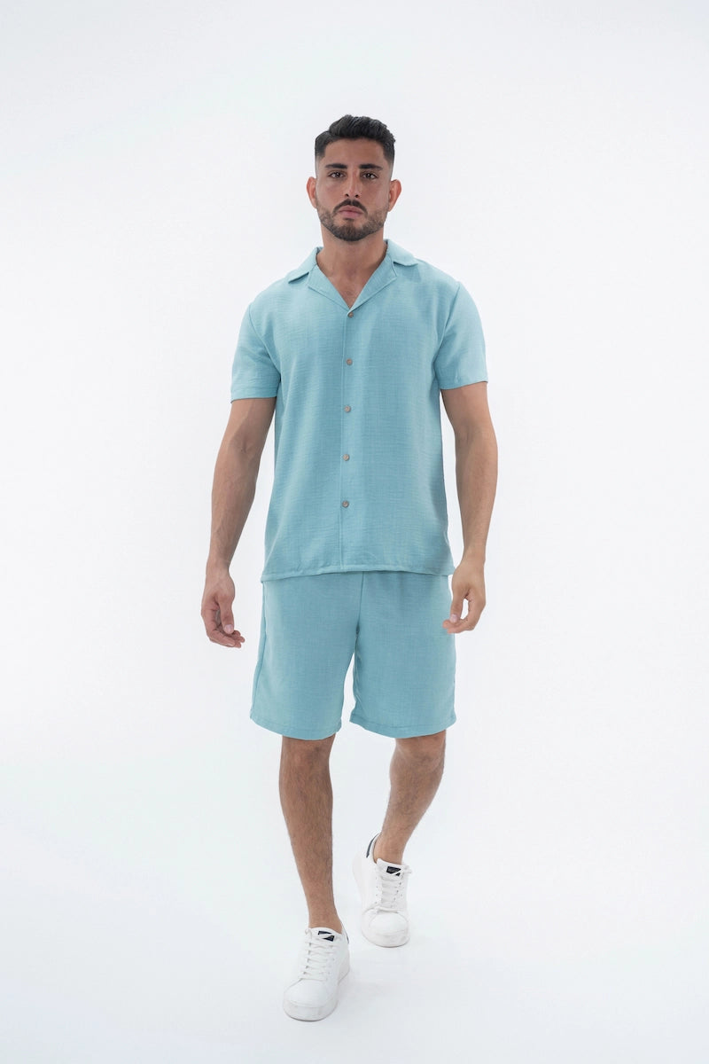 Ensemble uni chemise short