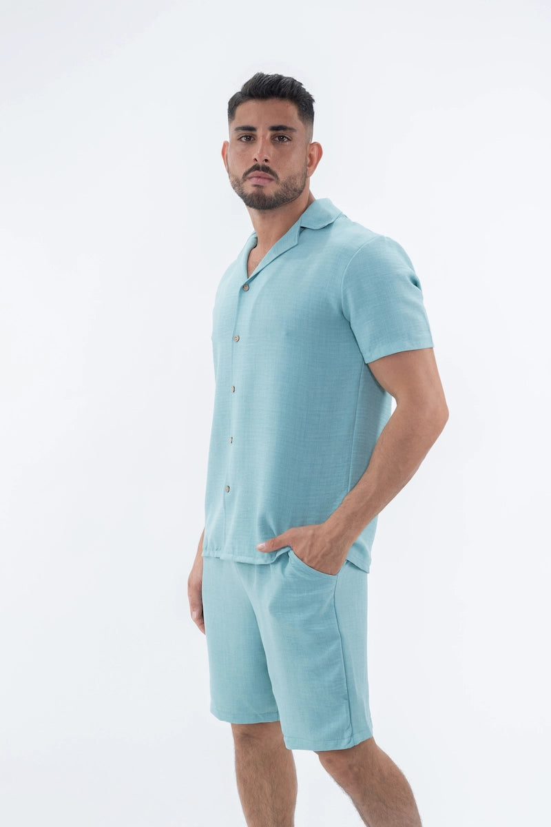 Ensemble uni chemise short