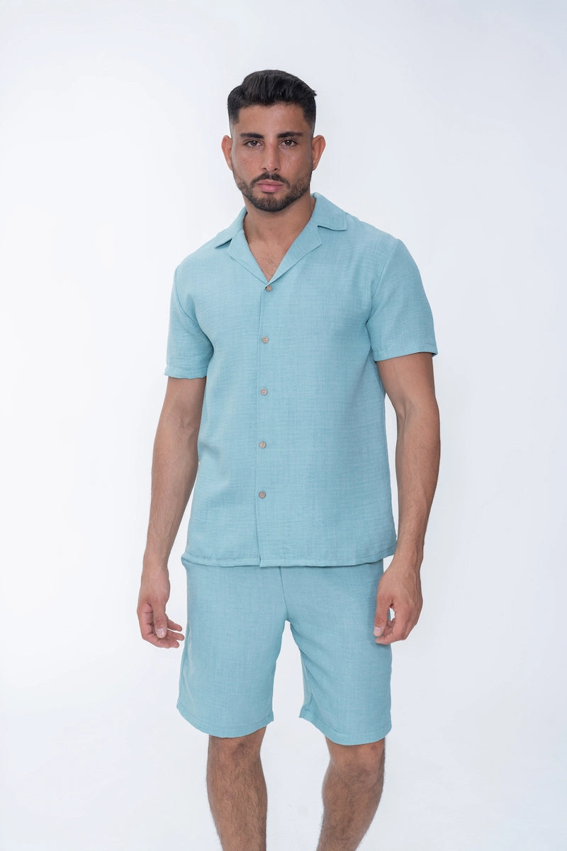 Ensemble uni chemise short