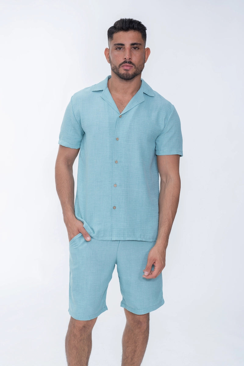 Ensemble uni chemise short