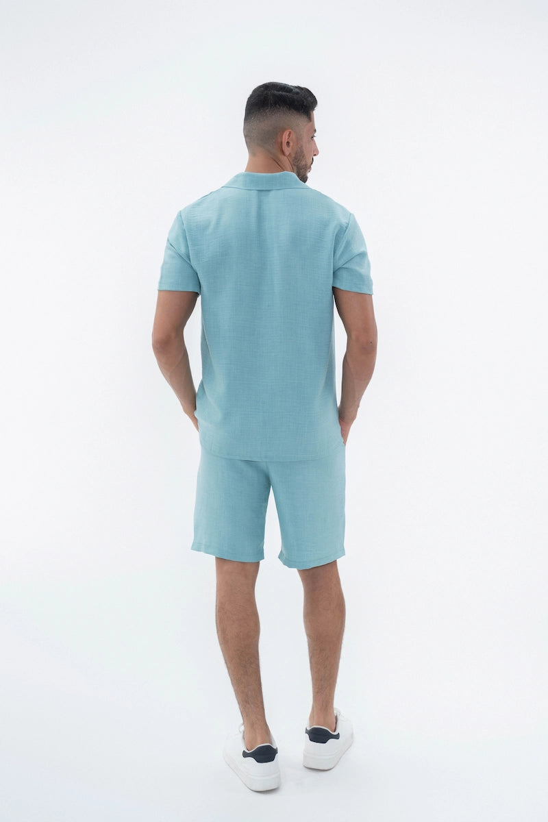 Ensemble uni chemise short