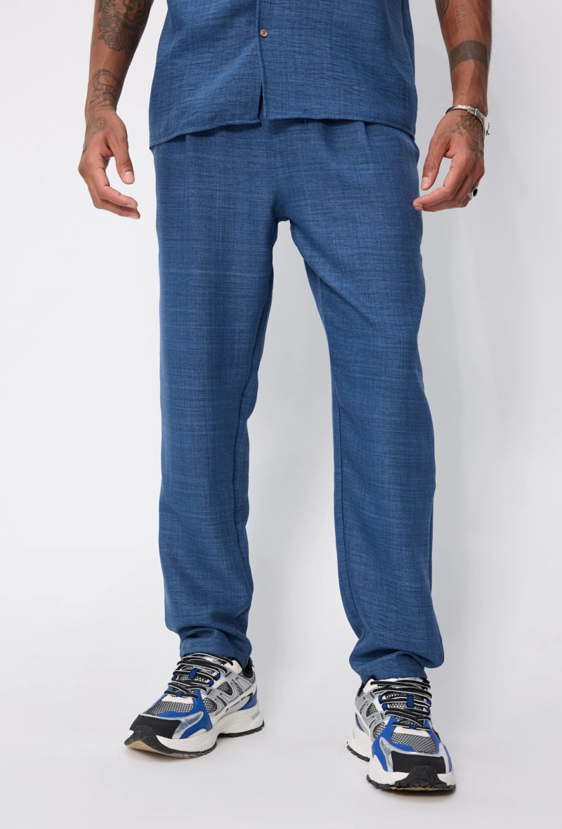 Ensemble chemise manches courtes à boutons avec pantalon