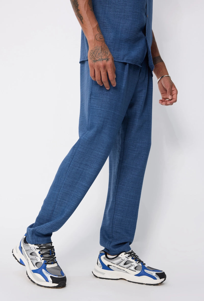 Ensemble chemise manches courtes à boutons avec pantalon