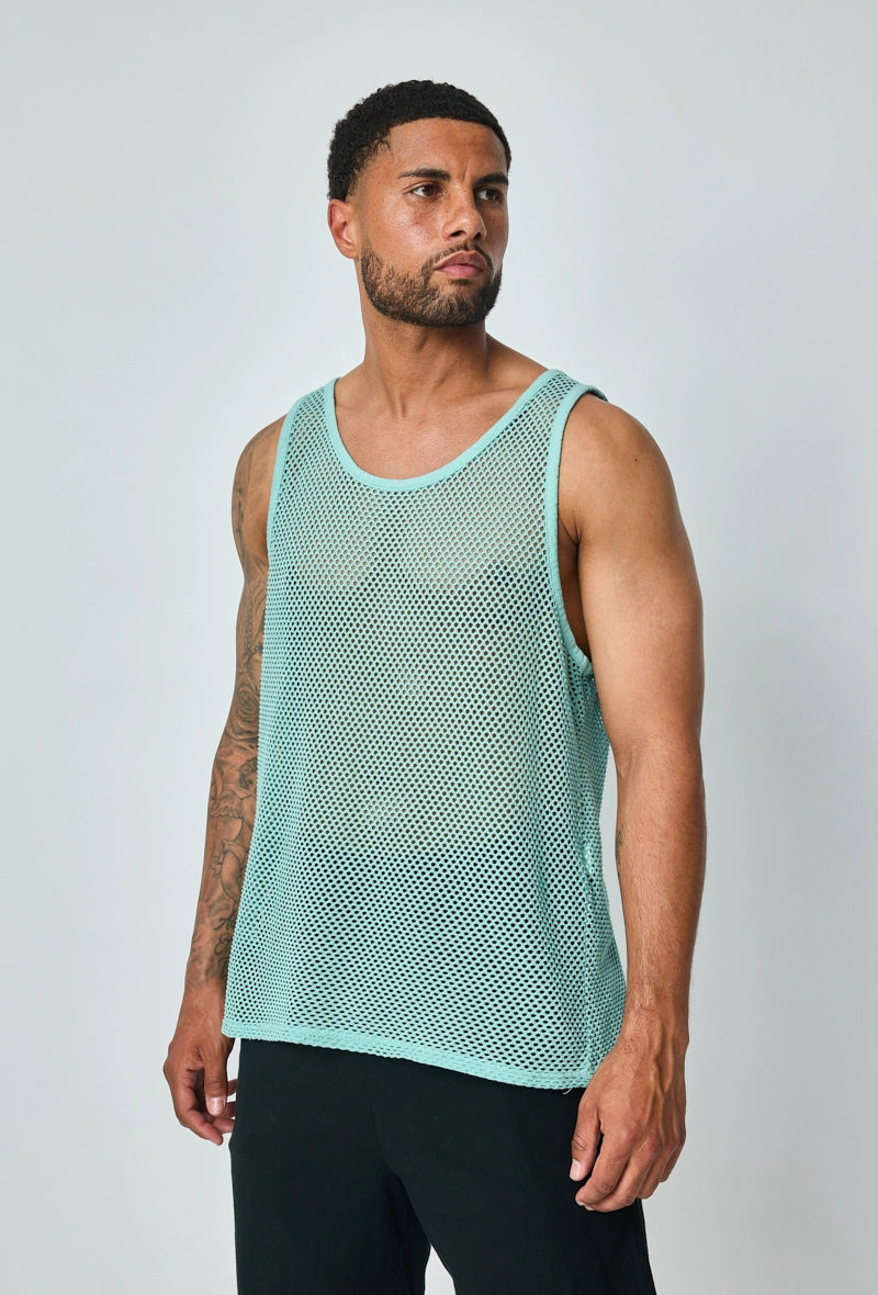T-shirt uni sans manches trouée courtes