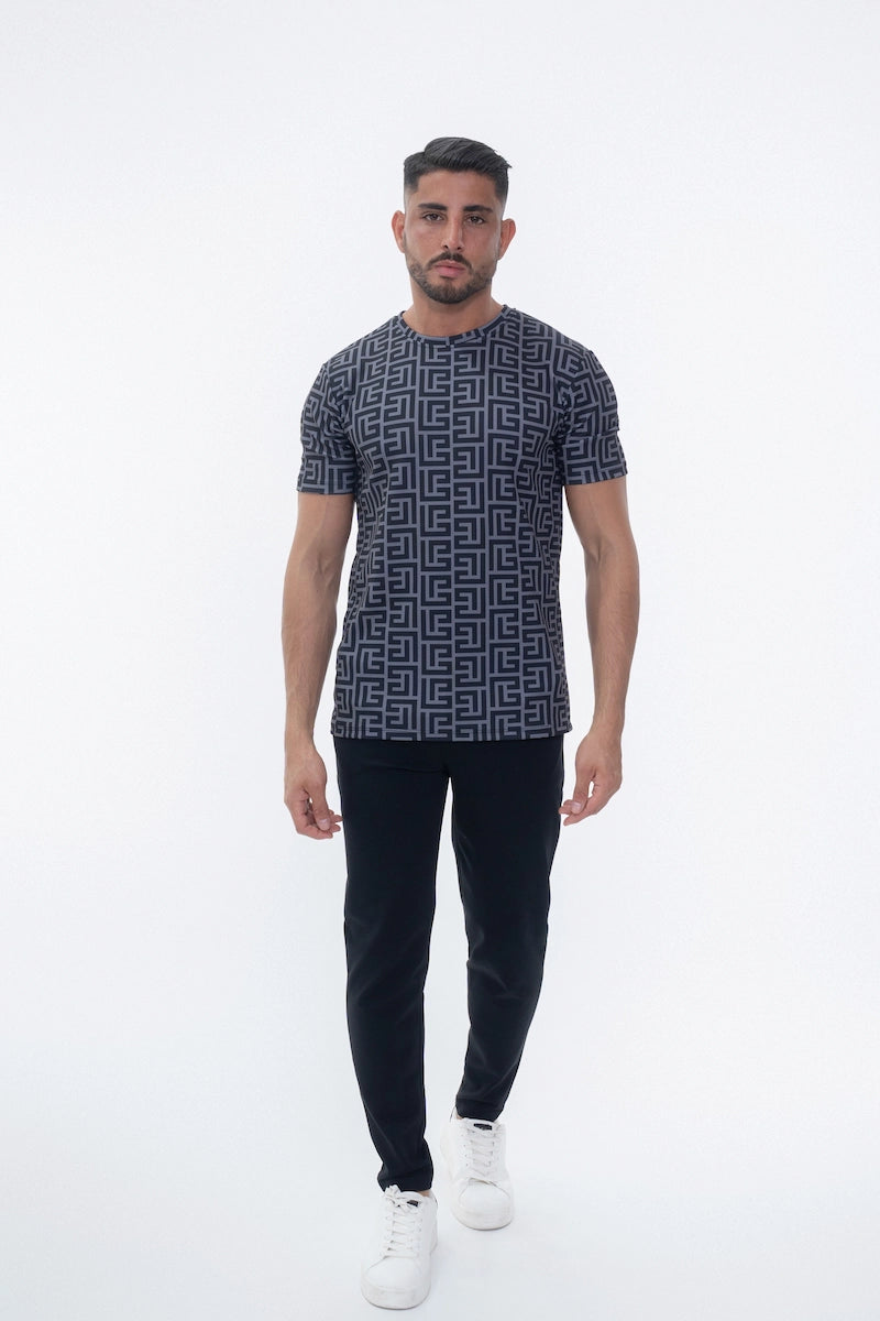 T-shirt aux motifs répétitifs monogramme