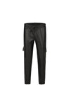 Pantalon jogger cargo similicuir - Frilivin