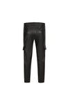 Pantalon jogger cargo similicuir - Frilivin