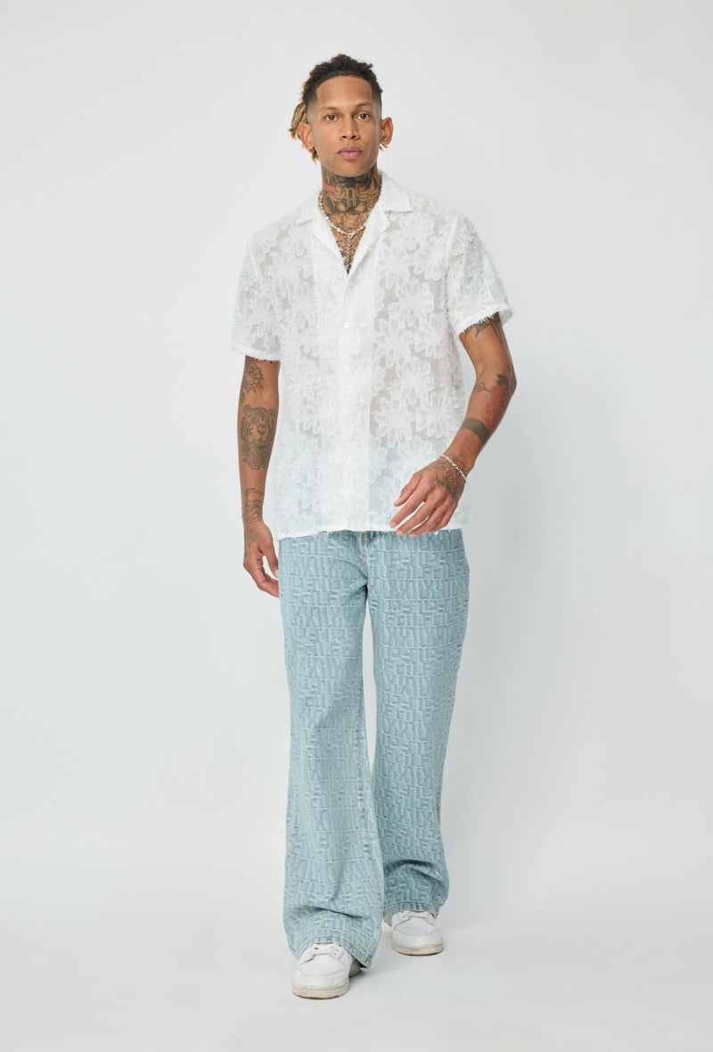 Chemise manches courtes à boutons