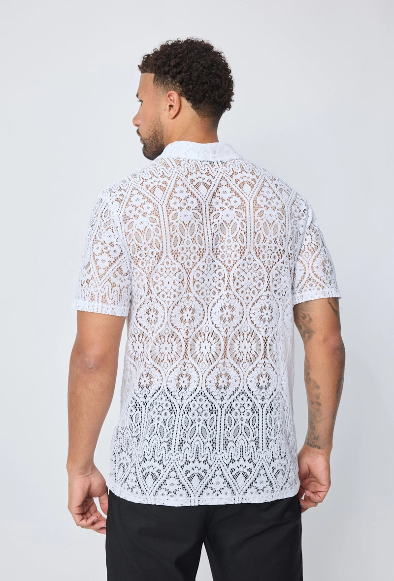 Chemise unie manches courtes