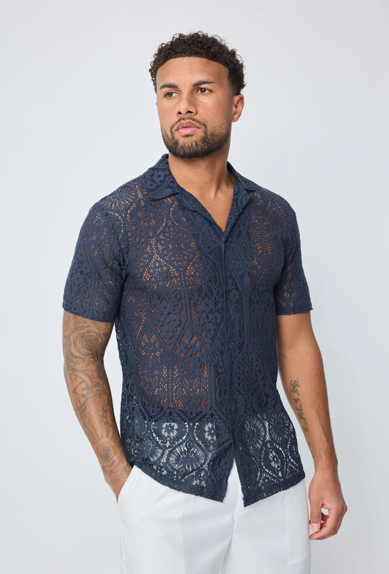 Chemise unie manches courtes