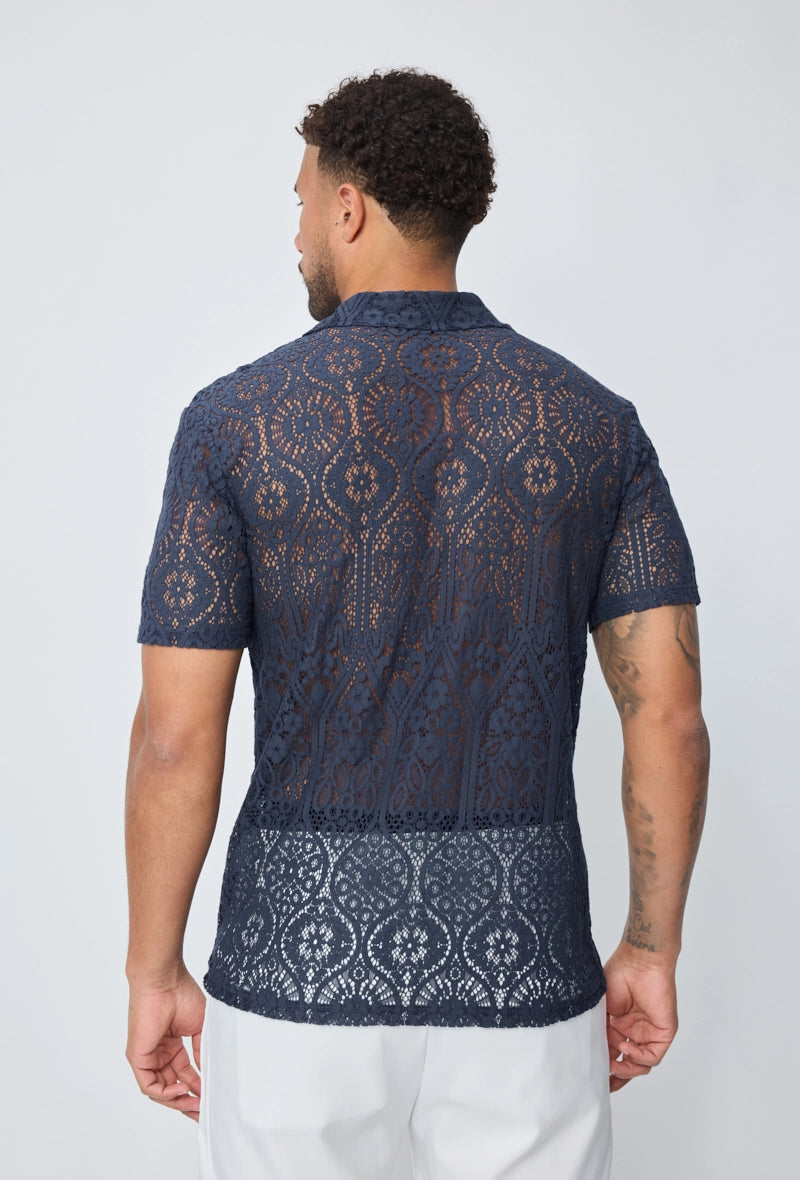 Chemise unie manches courtes