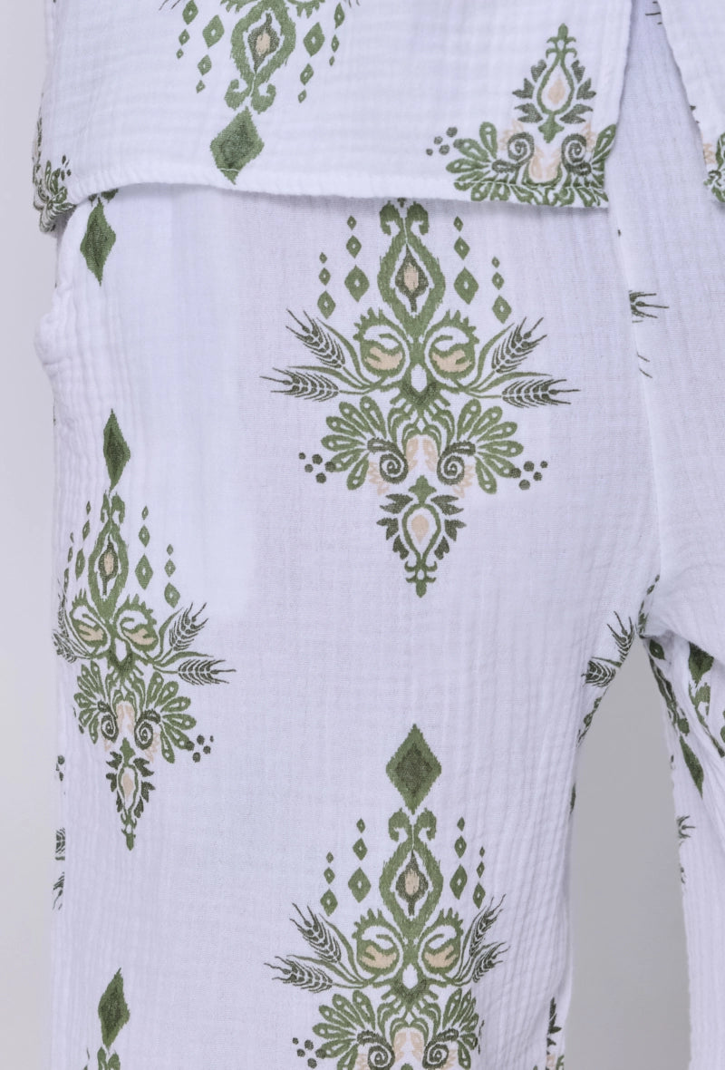 Ensemble chemise short imprimé