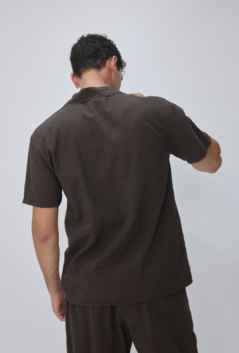 Chemise col cubain casual