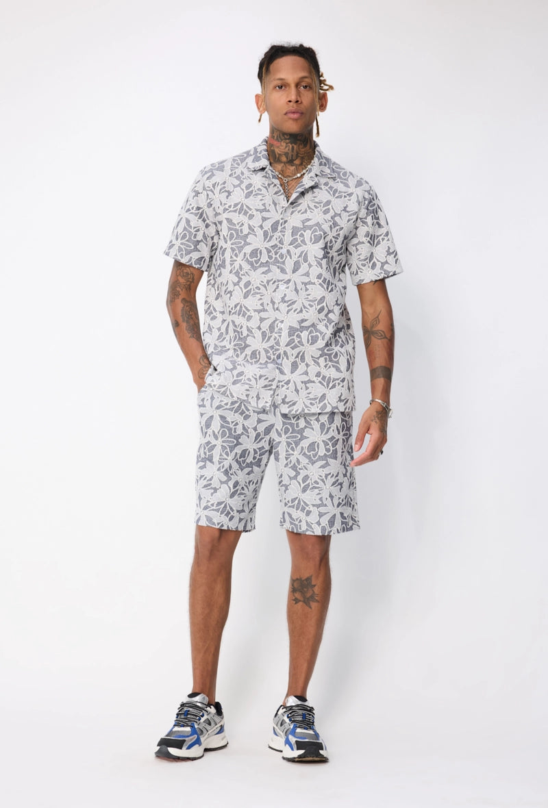 Ensemble chemise manches courtes et short