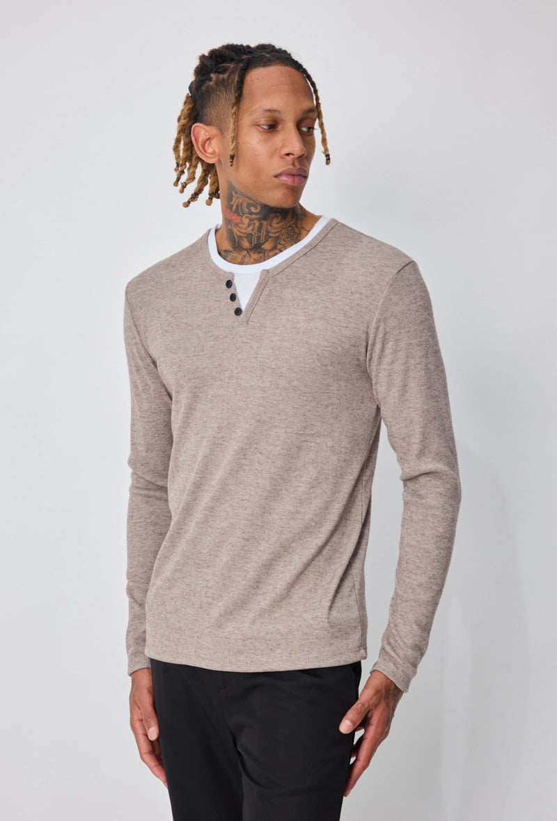 Pull homme uni