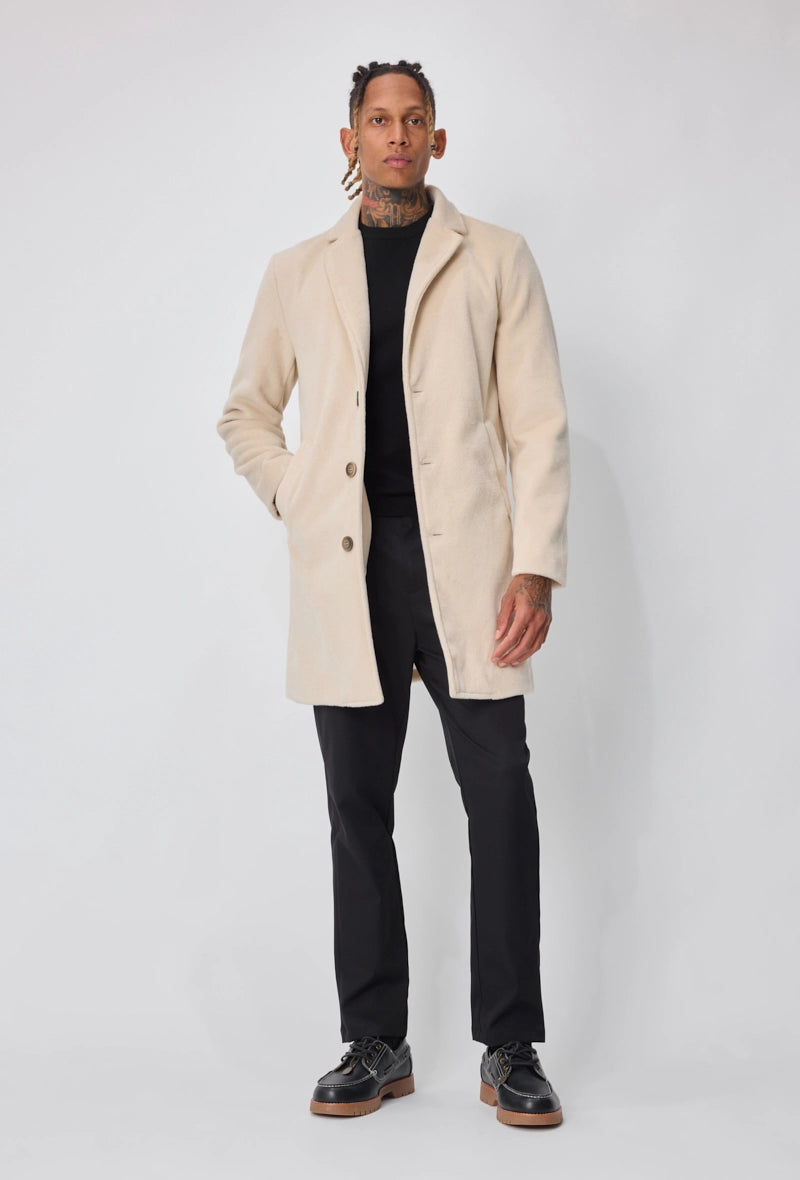 Manteau homme chic uni