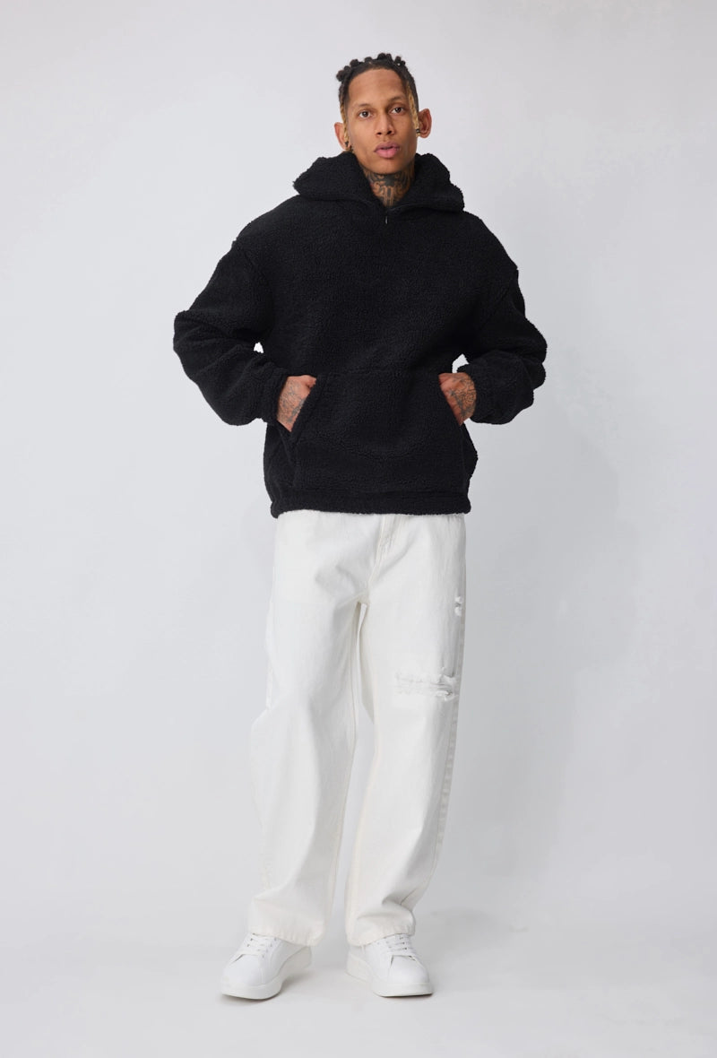 Sweat homme couleur uni avec capuche