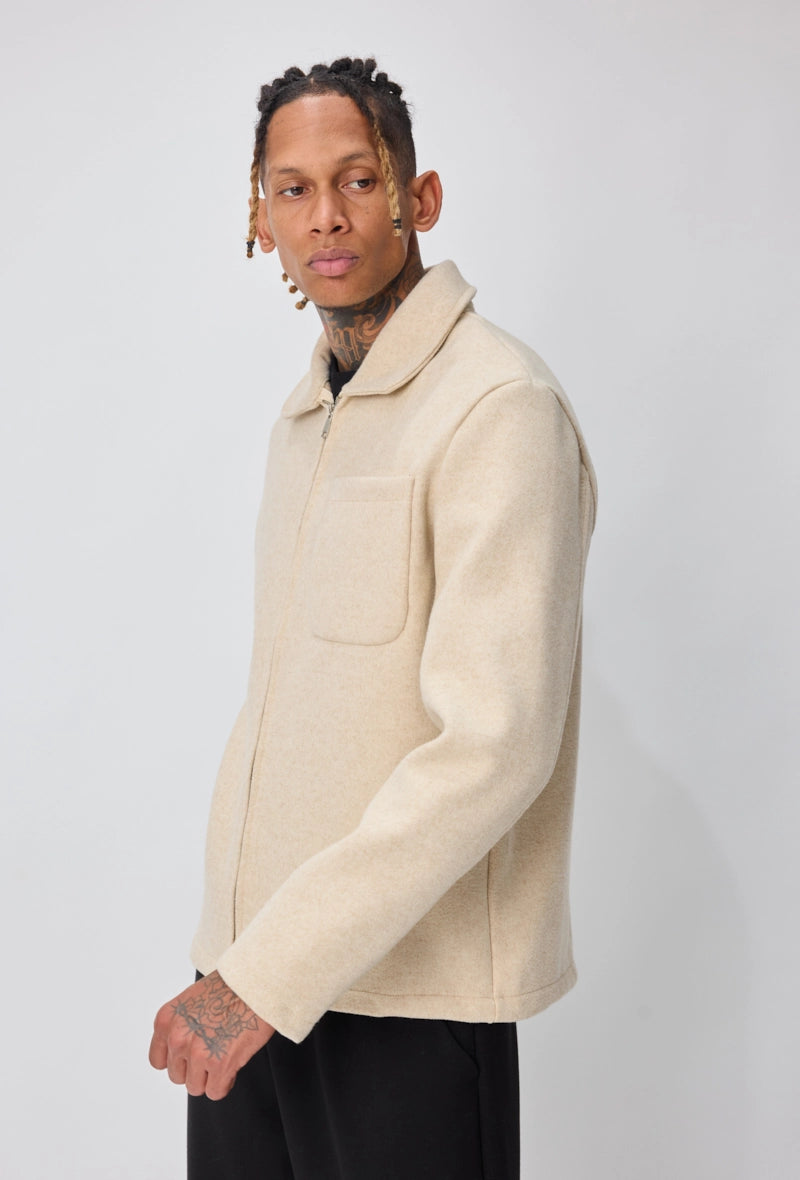 Veste homme couleur uni sans capuche